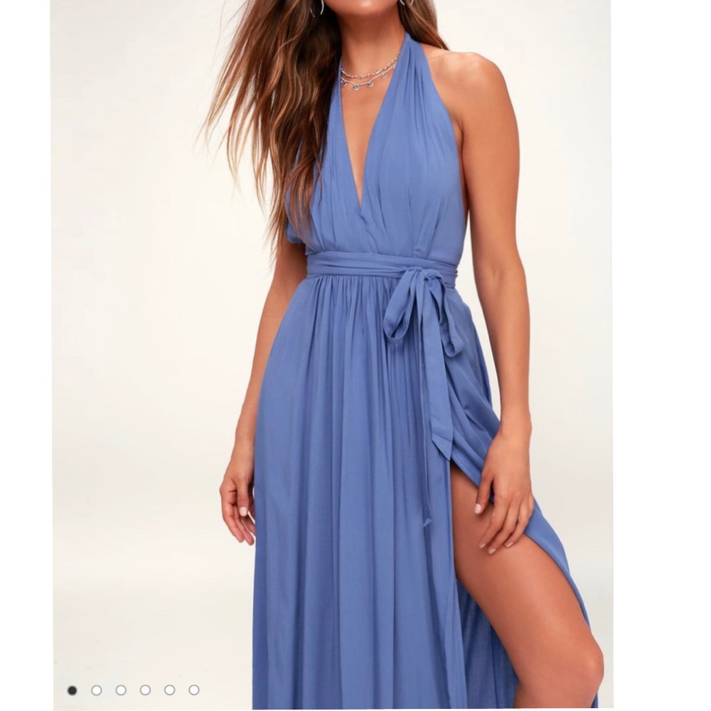 Lulus Periwinkle Blue Maxi Dress